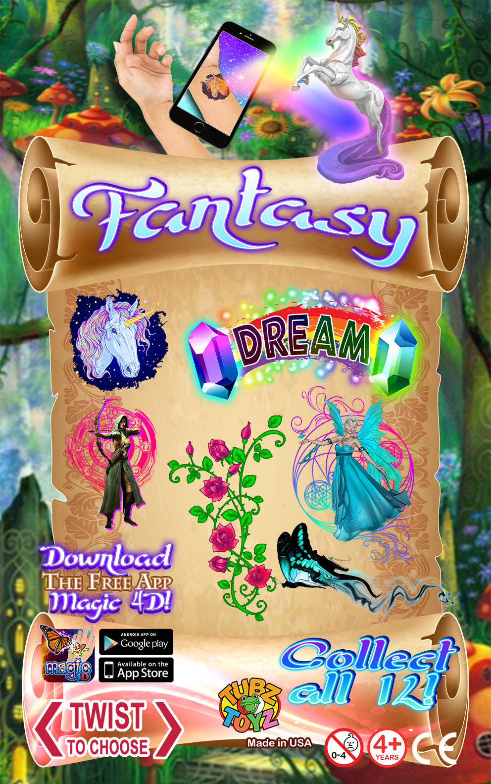 Fantasy 4D Tattoos (Sticker)