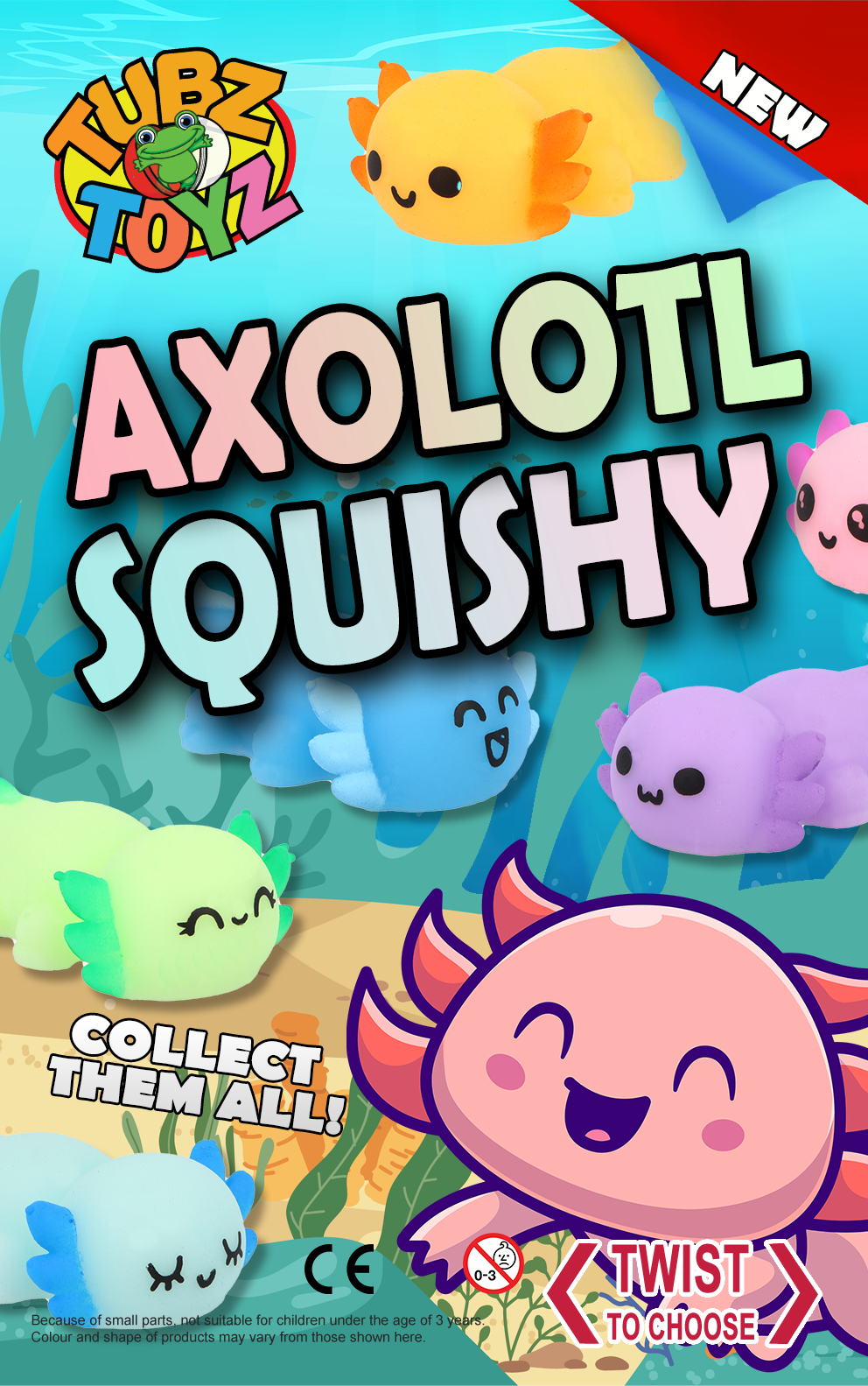 Axolotl Squishy (Toyz Pot)