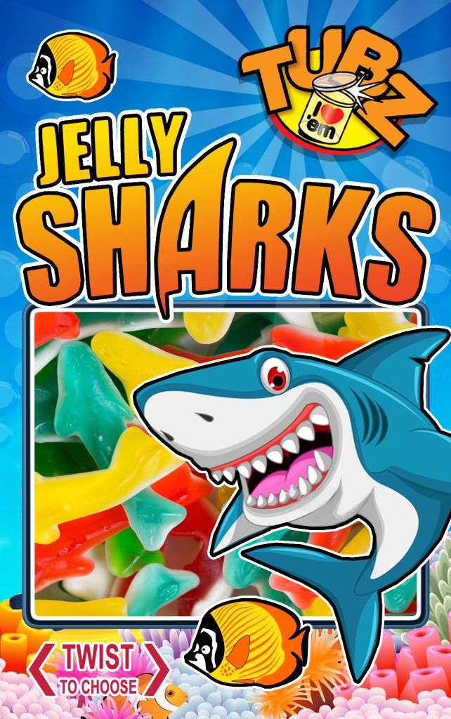 Tubz Jelly Sharks (Sticker)