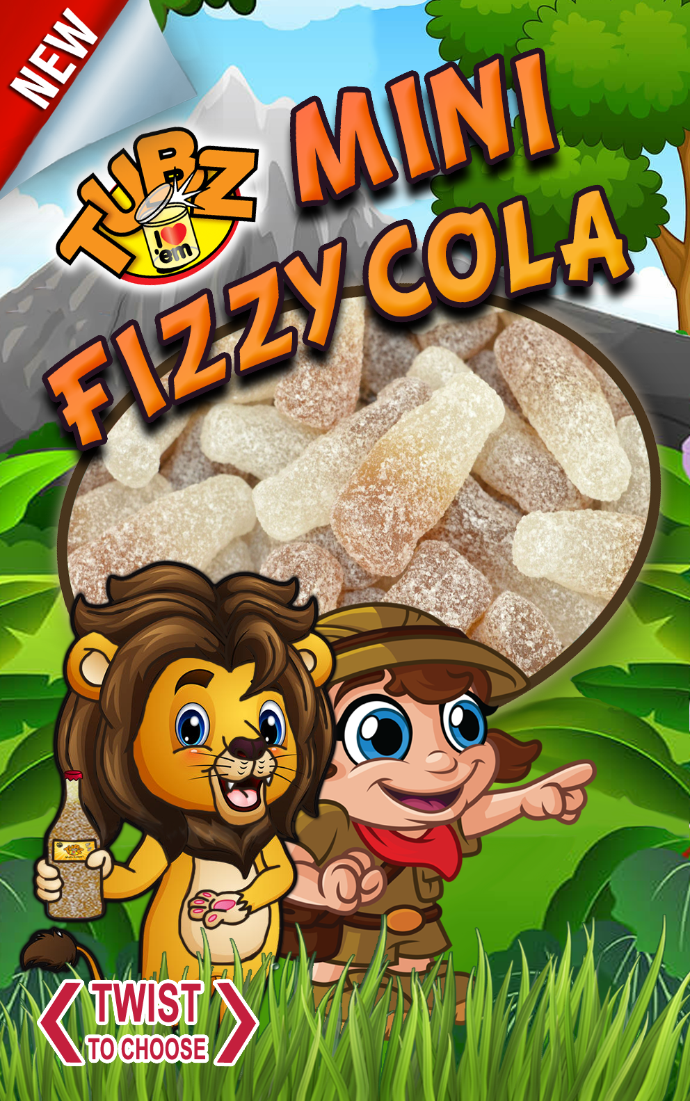 Tubz Mini Fizzy Cola Bottles (Sticker)