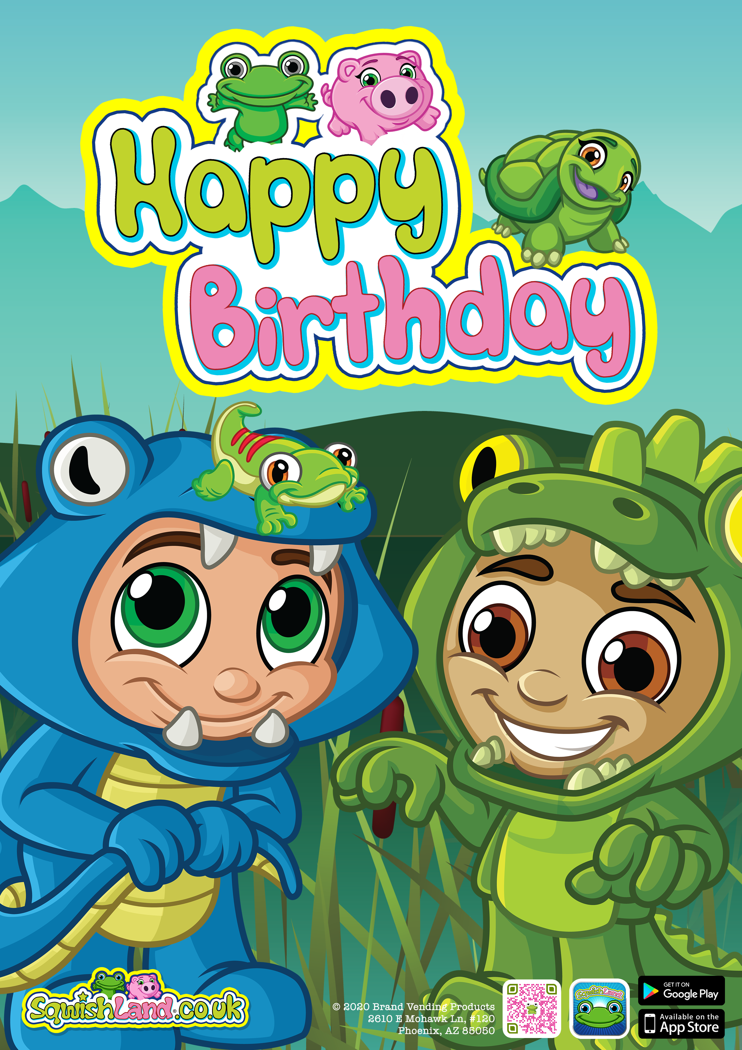 Sqwishland Swamp Happy Birthday (Card)