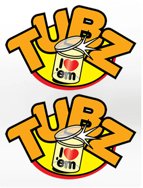 Tubz logo base Stickers x 2